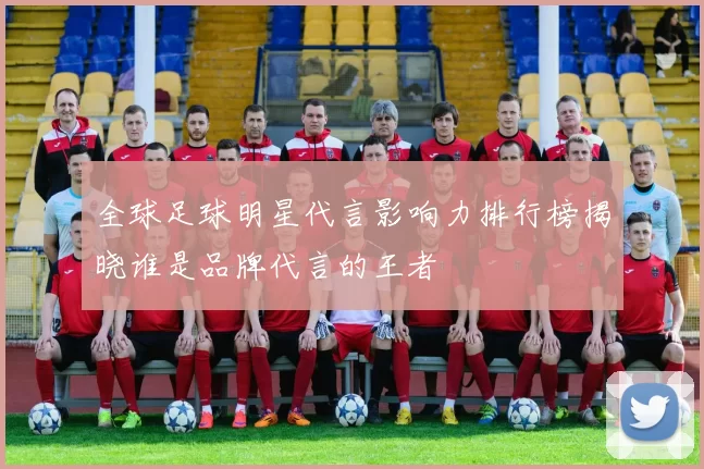 全球足球明星代言影响力排行榜揭晓谁是品牌代言的王者